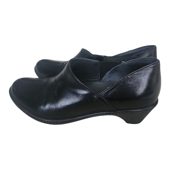 Dansko Shoes - Dansko Black Leather Slip On Comfort Work Baylee Pump Womens 41